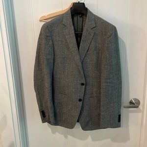Banana republic dark gray linen suit 38R 32/30